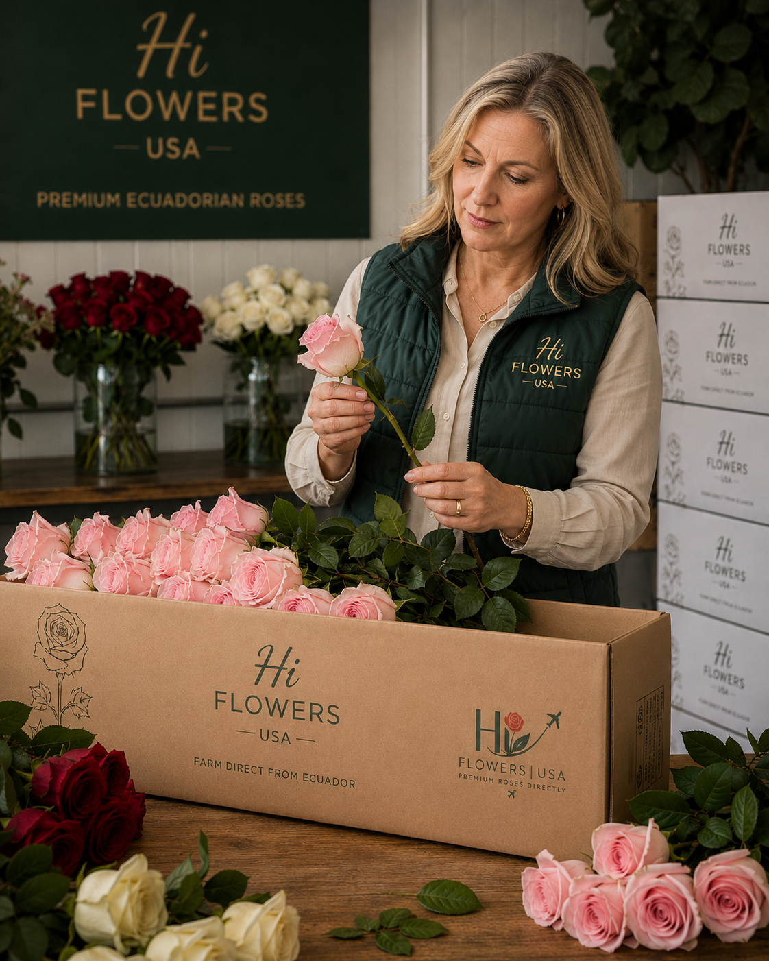 Farm Direct Ecuadorian Roses | Wholesale Flowers | HI FLOWERS USA – Hi ...